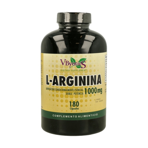 L-Arginina 1000 mg 180 Cápsulas VBYOTICS